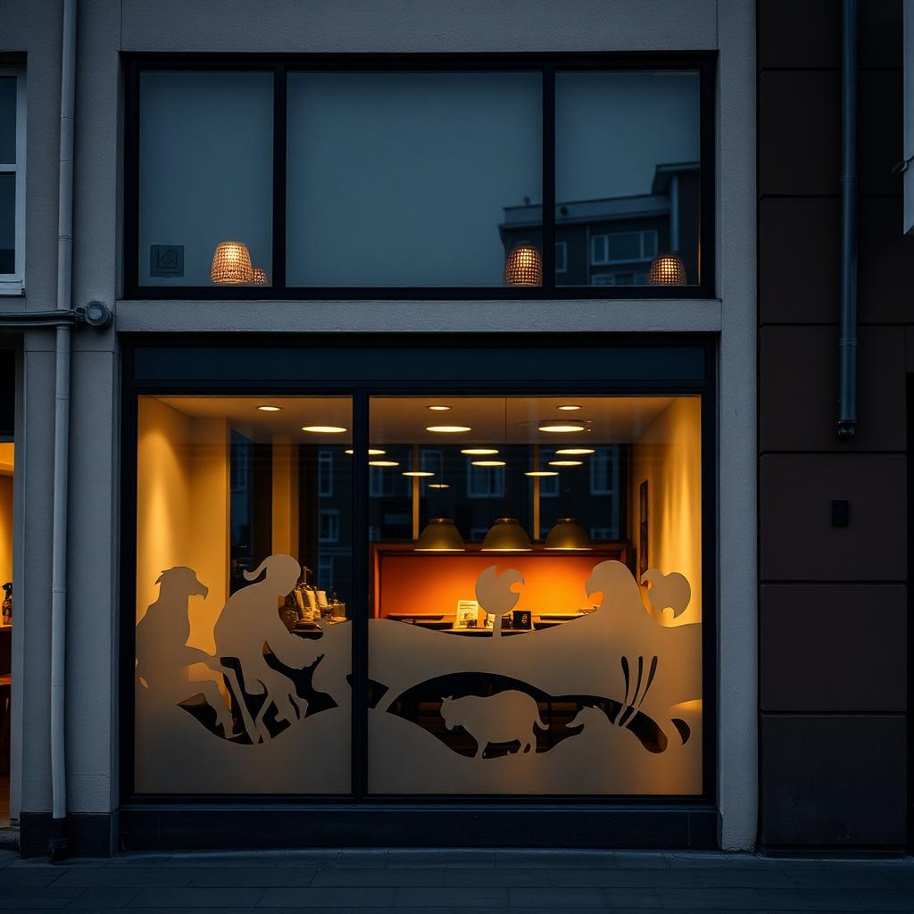 Gluggamerkingar á verslun / Storefront window signage